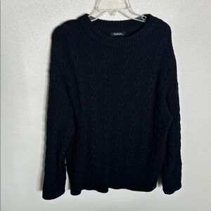 Oversized Women’s Knit Black Sweater